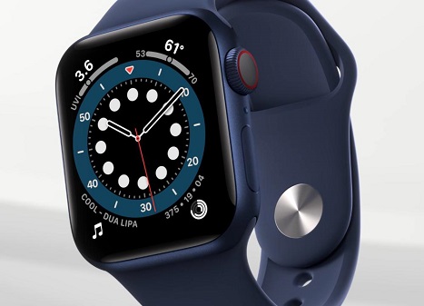 New Apple Watch Series 6 (GPS, 40mm) - Blue Aluminum Case with